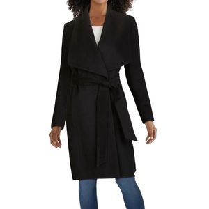 Cole Haan Black Wrap Coat Size 2 - like new without tags